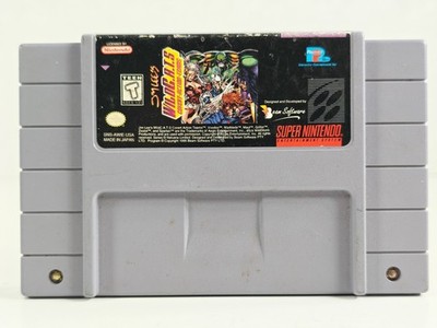 Jim Lee's Wild Cats C.A.T.S. Covert Action Team Super Nintendo Snes Cart