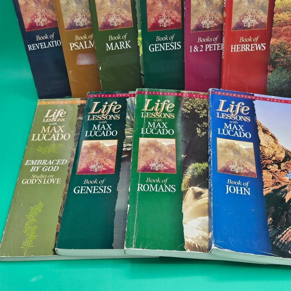 Lot of 10 LIFE LESSONS With MAX LUCADO Inspirational Bible Study Series Books Foto 4 de 4