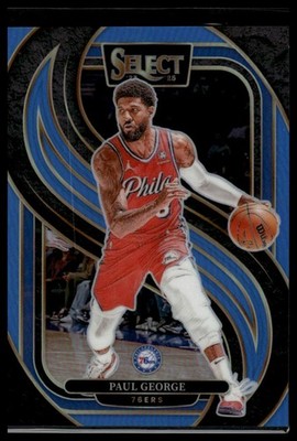 2024-25 Panini Select #159 Paul George Light Blue Prizm #/299