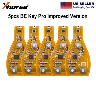 Xhorse VVDI BE Key For Mercedes Benz Yellow Color Verion No Points XNBZT1GL