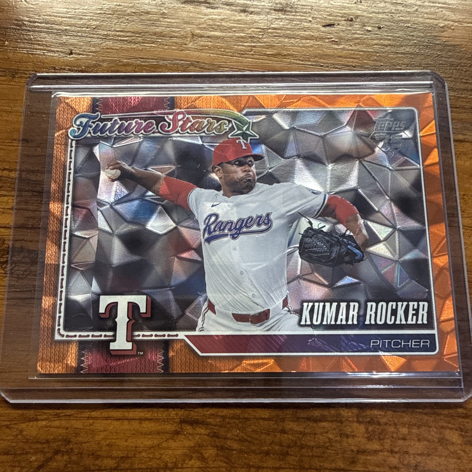 Kumar Rocker 2026 Future Stars Orange Diamante  Parallel /25  Texas Rangers