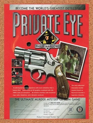 1996 Private Eye PC Original Advertisement / Retro Promo v1