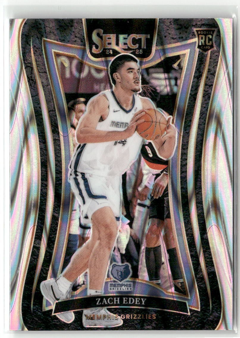 2024-25 Panini Select #391 Zach Edey Tectonic Prizm
