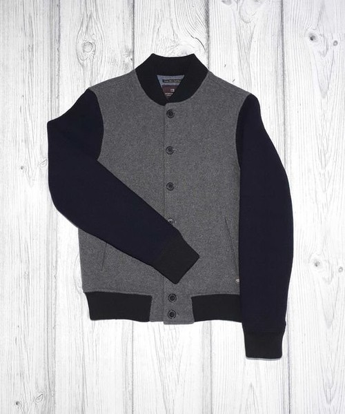 Men Hugo Boss Bomber Grey Wool 38