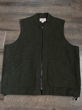Vintage Filson Mackinaw Wool Liner Vest Green...