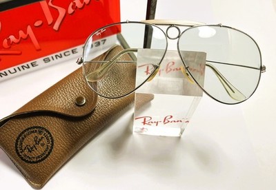 Ray-Ban Shooter rare silver frame changeable photochromatic LIC B&L USA , neu