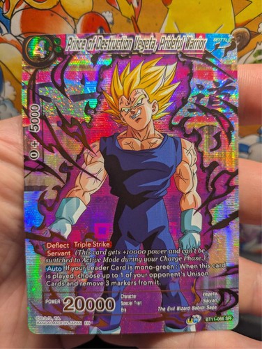 🔥 Prince Of Destruction Vegeta Prideful Warrior BT11-066-SR History Of Vegeta🔥 - Picture 1 of 5