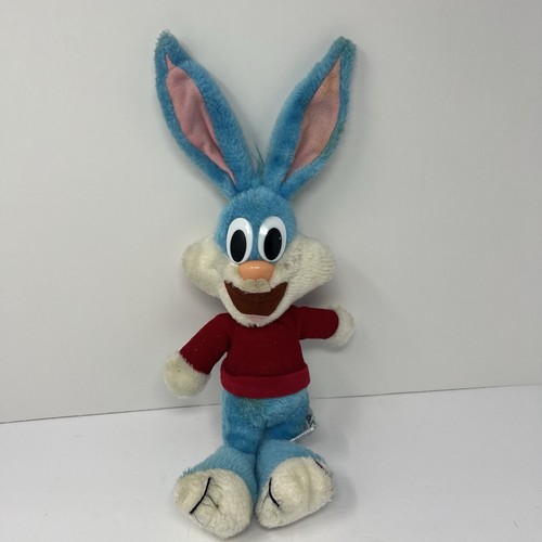 Vintage Buster Easter Bunny Rabbit 12" Plush 1990 Stuffed Animal Bendable Ears - Picture 5 of 11