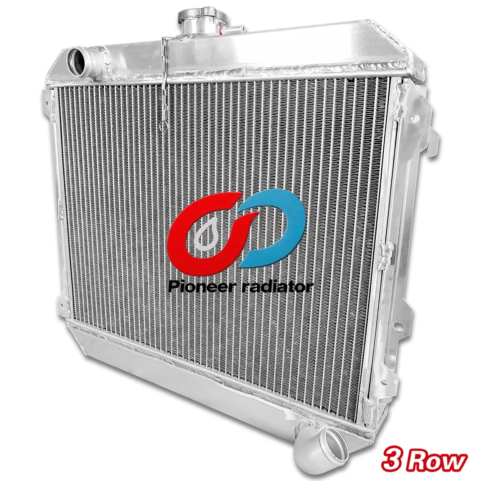 3 Rows Aluminum Radiator for 1975-1979 Nissan Stanza Datsun 620 510 720 L20B MT Foto 3 de 4