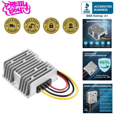 Compact 12V-24V Step-Up Converter 240W 10A with Advanced Protection Features