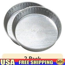 Durable 3Qt Galvanized Pet Feeder Tip Resistant Dish Dogs Cats Farm Animals New
