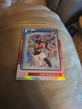 2024 Donruss Optic Jase McClellan Silver Holo Rated Rookie #243 Atlanta Falcons