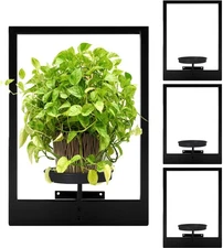4 Pack Black Metal Indoor Window Plant Shelves Hanging 4 