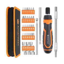 Amartisan 18-in-1 Screwdriver Set (Orange, 34-Piece Multi-bit Screw... Fast Ship