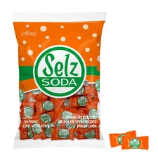Selz Soda Lemon Flavored Hard Candy 100 Count Resealable Bag Sweet and Sour