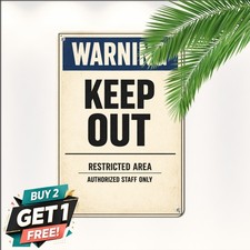 Do Not Enter Private Property Safety Warning Notice Plaque Metal Tin Sign