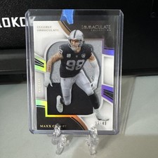 2025 Immaculate Collection Maxx Crosby Clearly Immaculate /49 #CIJ-MC Raiders