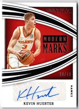 2021-22 Panini Immaculate Modern Marks Auto KEVIN HUERTER #MM-KVH #20/49 Hawks