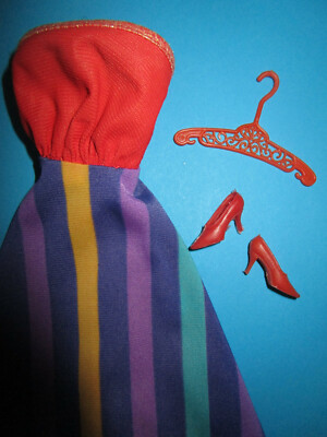 116) ALTES VINTAGE BARBIE KLEID DOUBLE DAZZLE TWICE AS NICE #4824 MATTEL 1987