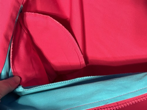 Vintage 80s Funky Jacket Pop Of Hot Pink,Teal Women’s Plus Size 2X Windbreaker - Picture 10 of 11