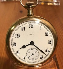 ELGIN POCKET WATCH Grade:374 Adjusted 5 Works perfect