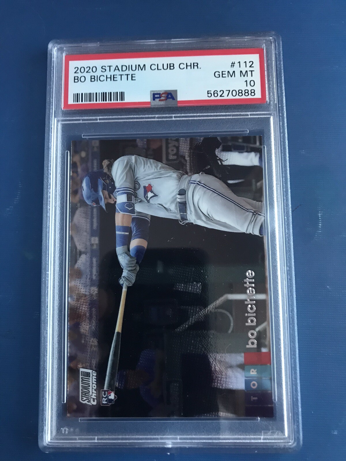 2020 Stadium Club Chrome #112 Bo Bichette RC PSA 10 Gem Mint Rookie