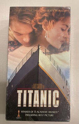 Sealed VHS 2 tape set TITANIC Leonardo DiCaprio Kate Winslet 1998