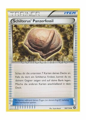 Pokemon 98/114 Schilterus' Panzerfossil - XY Dampfkessel
