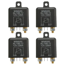 4PC 12V 100Amp 4 Pin Heavy Duty New Switch Split Charge Relay For Auto Boat Van