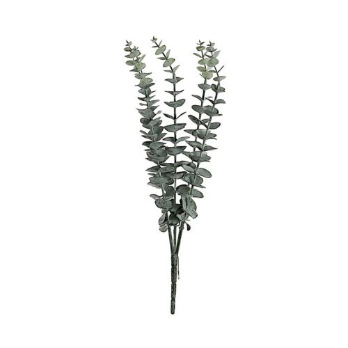 6 Frosted Green 17" Artificial Eucalyptus Spray Faux GREENERY BUSHES Party Home - Picture 4 of 9