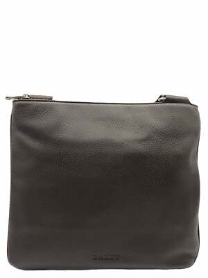 Bally Mizzi Men's 6216301 Small Coffee Leather Cross Body Bag $650