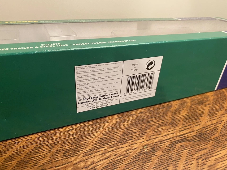 CORGI CC11805 ERNEST THORPE TRANSPORT LEYLAND DAF 85 NEW MINT - Image 4 of 4