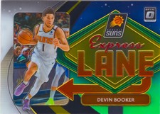 Devin Booker 2020-21 Optic Basketball Express Lane Insert Chrome Card #12 Suns
