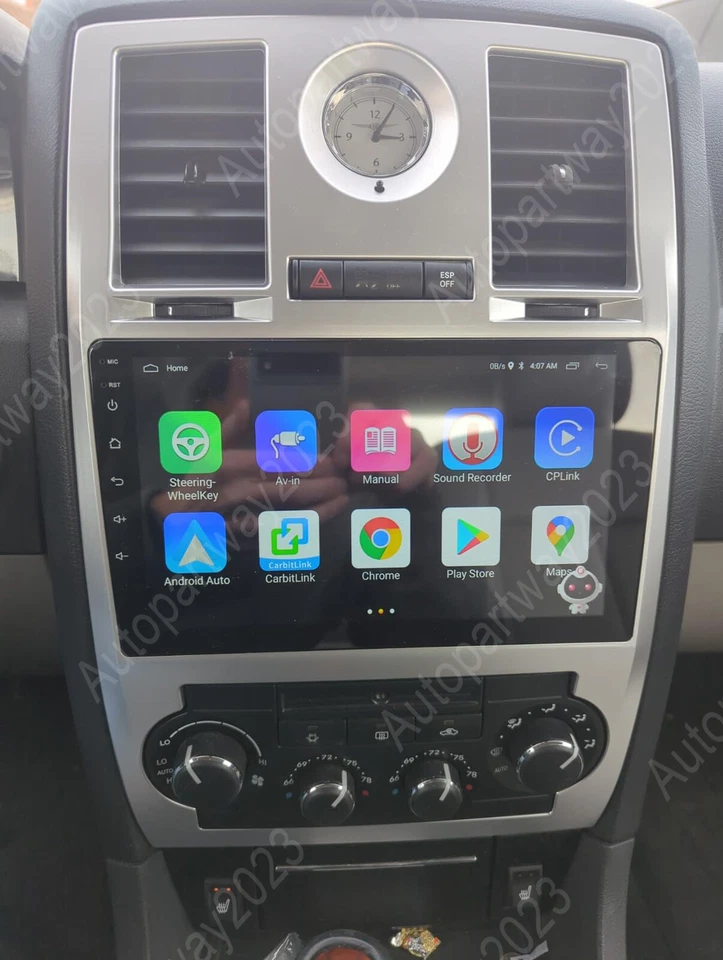 Para Chrysler 300C 2004-2007 Android 15 Carplay Coche GPS Navegación Radio Estéreo WIFI FM Foto 2 de 4