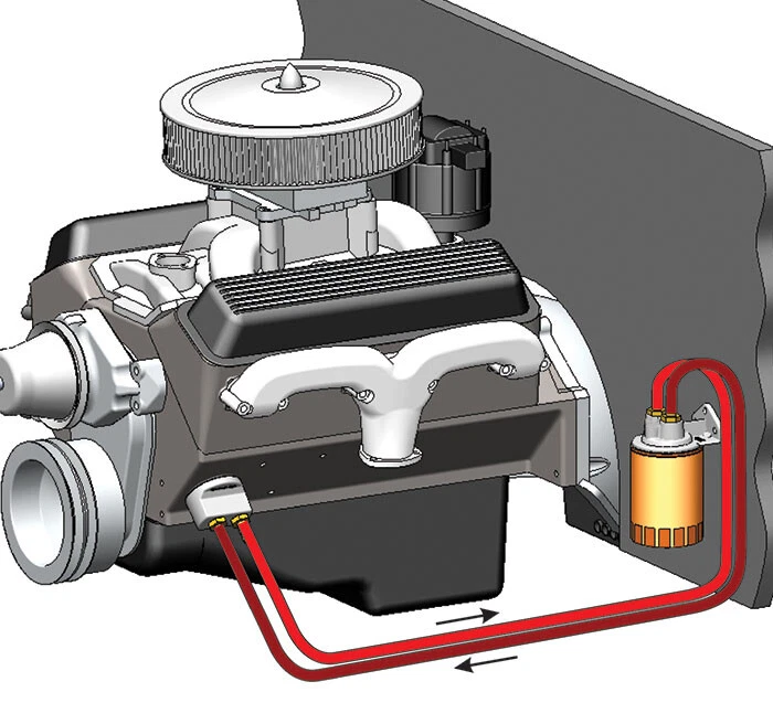 Kit de reubicación de filtro de aceite de motor Derale 15725 22 mm x 1,5 rosca adaptadora Foto 4 de 4