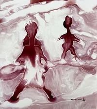 Tonito Original Alternative art painting.Organic realism.SNAPSHOT 14.Little Gem