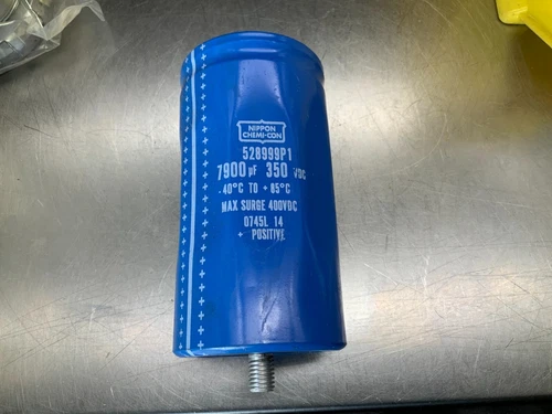 Nippon Chemi-Con 528999P1 Capacitor 7900uF 350-VDC -40°C to 85°C 400V-dc Surge