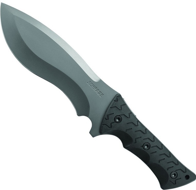 Schrade Little Ricky Full Tang Drop Point Re-Curve Blade 8Cr13MoV