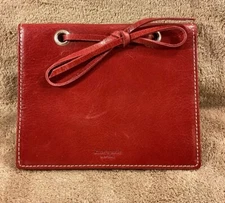 Kate Spade Small Leather Photo Album Burgundy 8 Pages Made In Italy