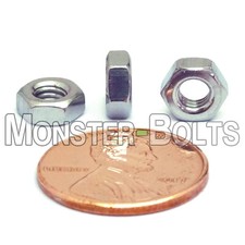 M4 - 0.70 Metric Hex Nuts, A2 / 18-8 Stainless Steel DIN 934, Coarse Thread