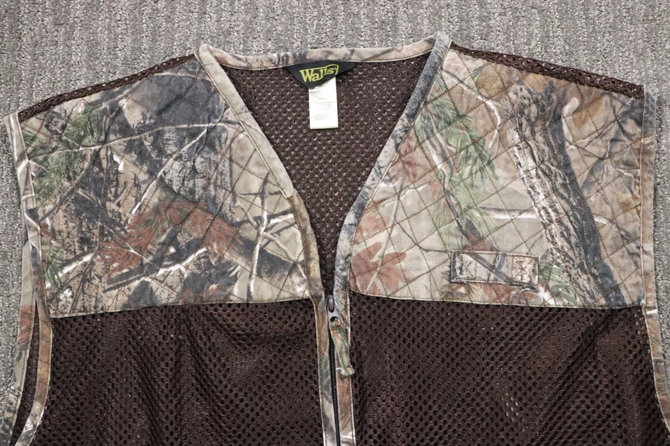 Walls Mesh Hunting Vest Game Pouch Men's XL Full-zip Outdoor Camo - Image 3 of 4