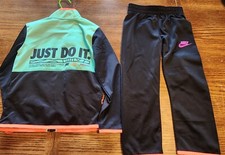 Nike Little Boys 2-Pc. Colorblocked Tricot Track Suit Set Size 4