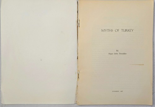 Myths of Turkey (Tresidder) 1957 Illustrated PB. Turkey w/Pullout Map - Picture 4 of 4