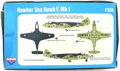 NOVO F328 Hawker Sea Hawk Naval Fighter 1:72 - Picture 2 of 2