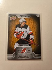 2023/24 Upper Deck Engrained LUKE HUGHES Oak Rookie #272/399 - New Jersey Devils