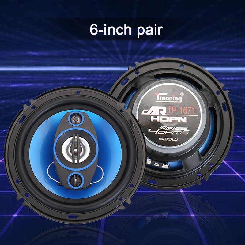 15.8cm 2 Way Car Audio Door Or Shelf Speakers Pair 500w