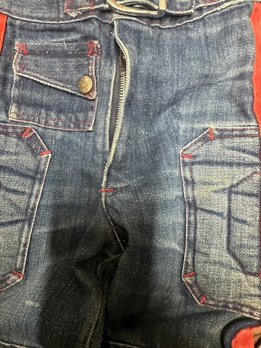 Vintage 60’s Kids Bull Riding Rodeo Padded Jeans Size 20 X 19 - Picture 3 of 10