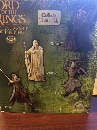 Lord Of The Rings Fellowship of the Ring SARUMAN Action Fig MINT Applause 2001 - Picture 7 of 13