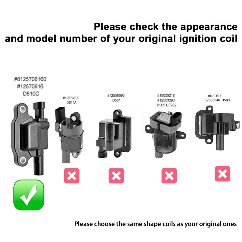 Ignition Coils &Spark Plugs &Wire For 14-20 GMC Sierra 1500 Chevy Silverado 1500 - Image 3 of 4
