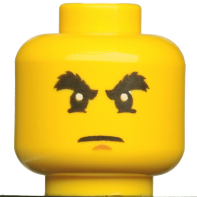 NEW LEGO - Figure Head - Ninjago - Cole Yellow x1 - 9444 9579